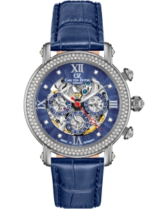 Купить Механические наручные часы Carl von Zeyten CVZ0062BLS в E-mobi