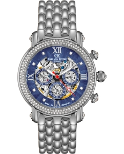 Купить Механические наручные часы Carl von Zeyten CVZ0062BLMS в E-mobi