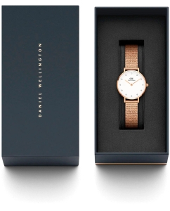 Купить Наручные часы Daniel Wellington Petite 28 Pressed Melrose Lumine RG White  в E-mobi