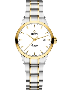 Купить Швейцарские механические наручные часы Titoni 23733-SY-583 в E-mobi