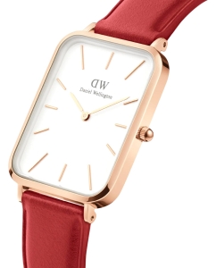 Купить Наручные часы Daniel Wellington Quadro 29x36.5 Pressed Suffolk RG White  в E-mobi