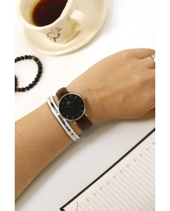 Купить Наручные часы Daniel Wellington Petite 32 Bristol S Black  в E-mobi