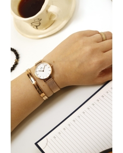 Купить Наручные часы Daniel Wellington Petite 28 Melrose RG White  в E-mobi
