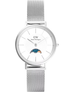 Купить Наручные часы Daniel Wellington Petite Moonphase 32 Sterling S White в E-mobi