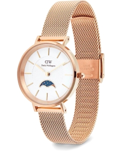 Купить Наручные часы Daniel Wellington Petite Moonphase 32 Melrose RG White  в E-mobi
