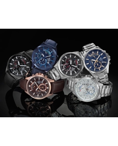 Купить Японские наручные часы Casio Edifice EFV-530D-1A с хронографом  в E-mobi