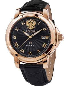 Купить Российские механические золотые наручные часы NIKA 1093.0.1.51B-01 в E-mobi