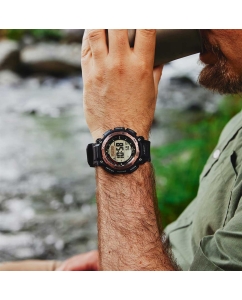 Купить Японские наручные часы Casio Pro Trek PRW-3400Y-5 с хронографом  в E-mobi
