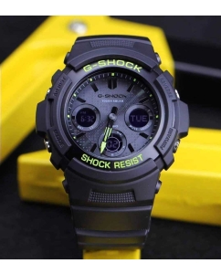 Купить Японские наручные часы Casio G-SHOCK AWR-M100SDC-1A с хронографом  в E-mobi