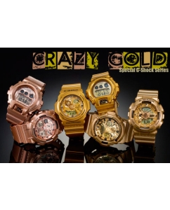 Купить Японские наручные часы Casio G-SHOCK DW-6900GD-9E с хронографом  в E-mobi