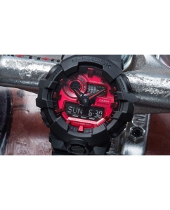 Купить Японские наручные часы Casio G-SHOCK GA-700AR-1AER с хронографом  в E-mobi