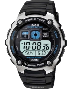 Купить Японские наручные часы Casio Illuminator AE-2000W-1A с хронографом в E-mobi
