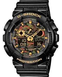 Купить Японские наручные часы Casio G-SHOCK GA-100CF-1A9 с хронографом в E-mobi