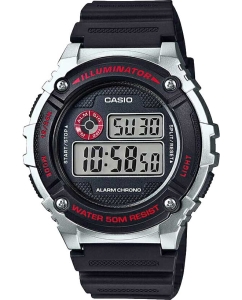 Купить Японские наручные часы Casio Collection W-216H-1C с хронографом в E-mobi