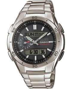 Купить Японские наручные часы Casio Radio Controlled WVA-M650D-1A с хронографом в E-mobi