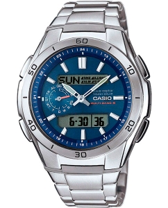 Купить Японские наручные часы Casio Radio Controlled WVA-M650D-2A с хронографом в E-mobi