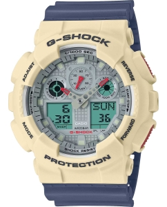 Купить Японские наручные часы Casio G-SHOCK GA-100PC-7A2 с хронографом в E-mobi