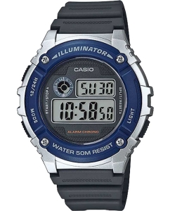 Купить Японские наручные часы Casio Collection W-216H-2A с хронографом в E-mobi