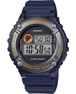 Купить Японские наручные часы Casio Collection W-216H-2B с хронографом в E-mobi