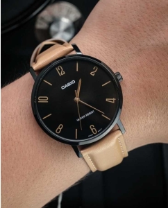 Купить Японские наручные часы Casio Collection MTP-VT01BL-1B  в E-mobi