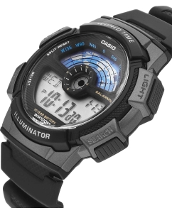 Купить Японские наручные часы Casio Illuminator AE-1100W-1B  в E-mobi