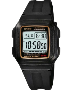Купить Японские наручные часы Casio Illuminator F-201WA-9A с хронографом в E-mobi