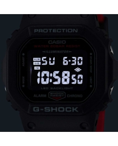 Купить Японские наручные часы Casio G-SHOCK DW-5600UHR-1 с хронографом  в E-mobi