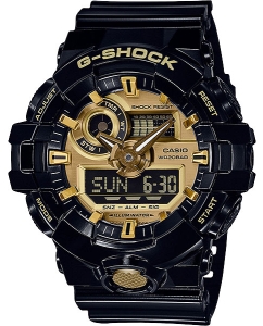Купить Японские наручные часы Casio G-SHOCK GA-710GB-1A с хронографом в E-mobi