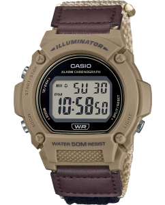 Купить Японские наручные часы Casio Collection W-219HB-5A с хронографом в E-mobi