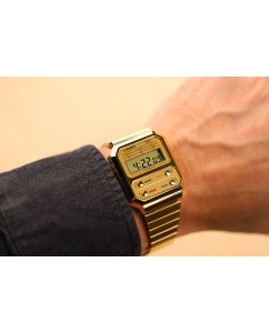 Купить Японские наручные часы Casio Vintage A100WEG-9AEF с хронографом  в E-mobi
