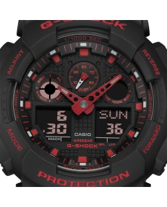 Купить Японские наручные часы Casio G-SHOCK GA-100BNR-1A с хронографом  в E-mobi
