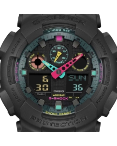 Купить Японские наручные часы Casio G-SHOCK GA-100MF-1A с хронографом  в E-mobi