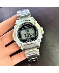 Купить Японские наручные часы Casio Collection W-219HD-1A с хронографом  в E-mobi