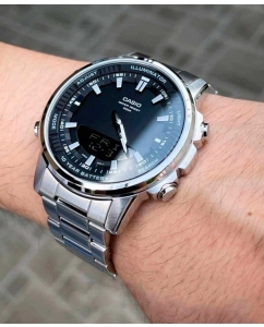 Купить Японские наручные часы Casio Collection AMW-880D-1A с хронографом  в E-mobi