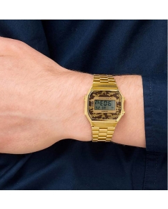Купить Японские наручные часы Casio Vintage A-168WEGC-3E с хронографом  в E-mobi