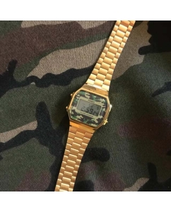 Купить Японские наручные часы Casio Vintage A-168WEGC-3E с хронографом  в E-mobi