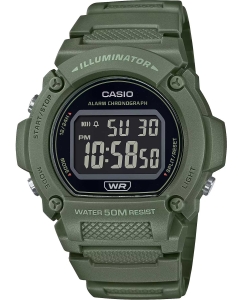 Купить Японские наручные часы Casio Collection W-219HC-3B с хронографом в E-mobi