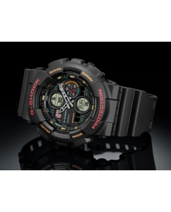 Купить Японские наручные часы Casio G-SHOCK GA-140-1A4ER с хронографом  в E-mobi