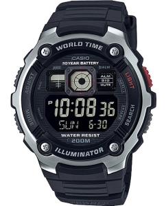 Купить Японские наручные часы Casio Illuminator AE-2000W-1B с хронографом в E-mobi