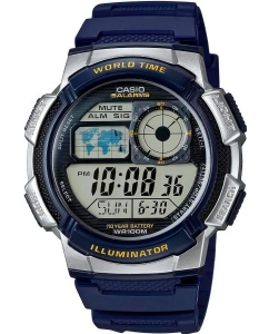 Купить Японские наручные часы Casio Illuminator AE-1000W-2A с хронографом в E-mobi