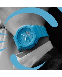 Купить Японские наручные часы Casio G-SHOCK GA-2100-2A2 с хронографом  в E-mobi