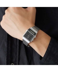 Купить Японские наручные часы Casio Vintage AQ-800E-1A с хронографом  в E-mobi