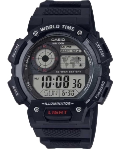 Купить Японские наручные часы Casio Illuminator AE-1400WH-1A с хронографом в E-mobi