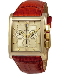 Купить Российские золотые наручные часы NIKA 1064.0.3.43H с хронографом в E-mobi