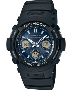 Купить Японские наручные часы Casio G-SHOCK AWG-M100SB-2A с хронографом в E-mobi