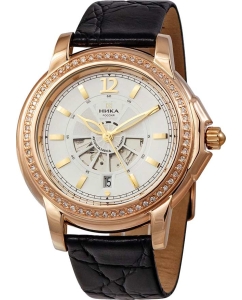 Купить Российские механические золотые наручные часы NIKA 1068.1.1.14A в E-mobi