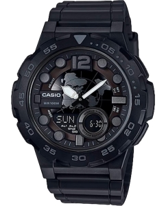 Купить Японские наручные часы Casio Collection AEQ-100W-1B с хронографом в E-mobi