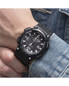 Купить Японские наручные часы Casio Collection AQ-S810W-1A с хронографом  в E-mobi