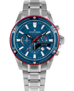 Купить Наручные часы Jacques Lemans 1-2141F с хронографом в E-mobi
