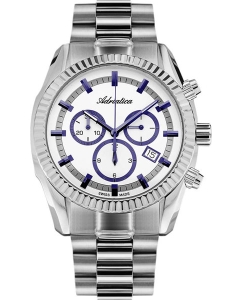 Купить Швейцарские наручные часы Adriatica A8210.51B3CH с хронографом в E-mobi